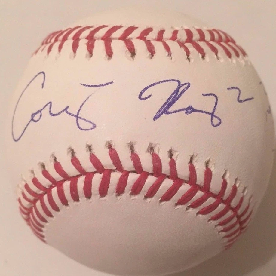 COREY RAY SIGNED RAWLINGS MLB MAJOR LEAGUE BASEBALL MILWAUKEE BREWERS COA
