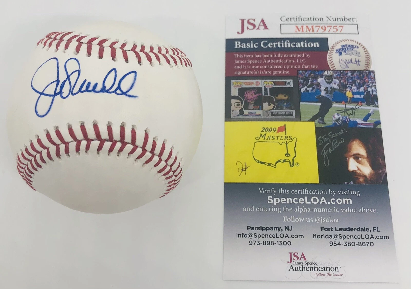 JOE MADDON SIGNED RAWLINGS MLB MAJOR LEAGUE BASEBALL CHICAGO CUBS ANGELS JSA COA