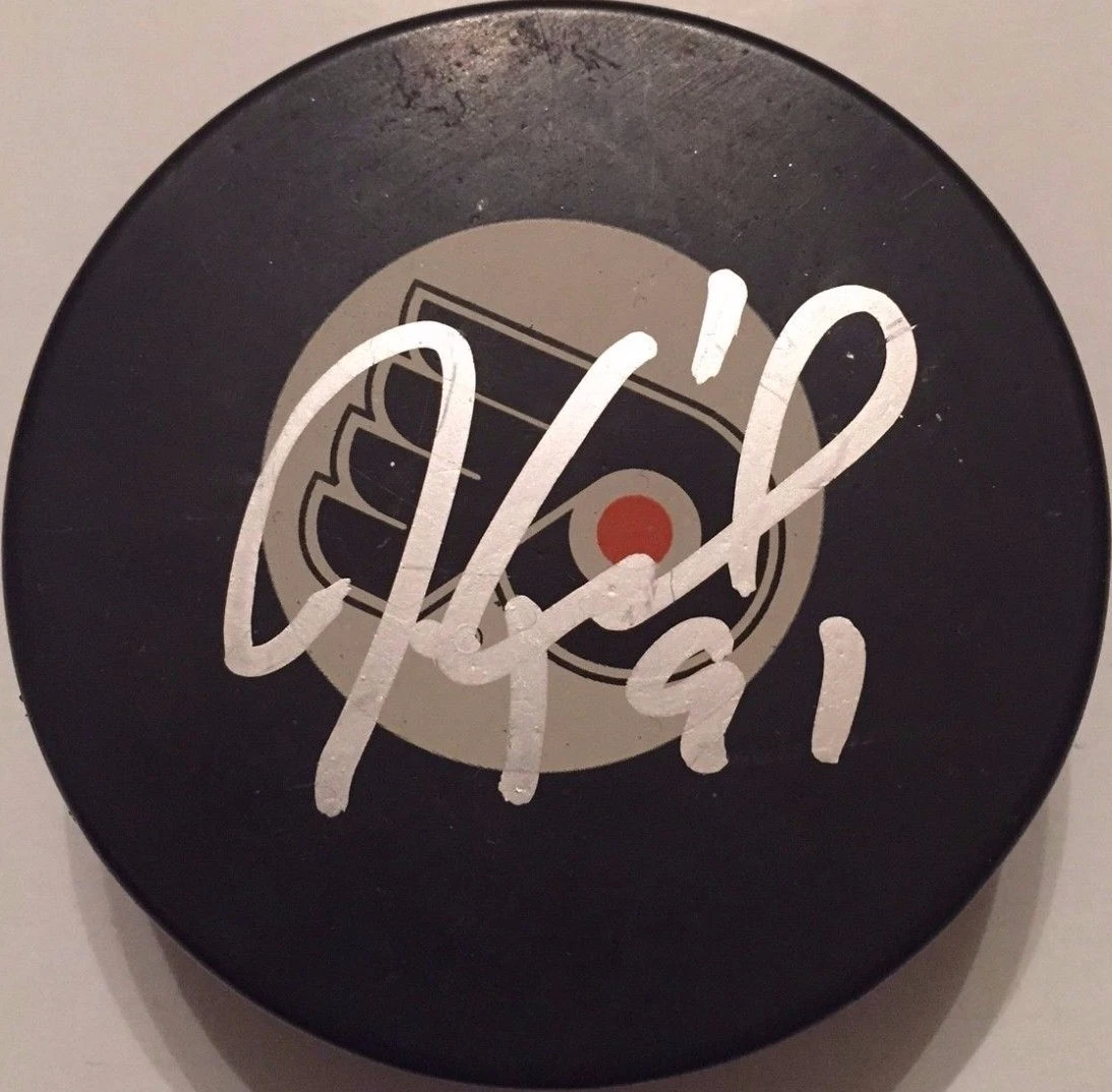 JEREMY ROENICK SIGNED PHILADELPHIA FLYERS PUCK W/CASE COA