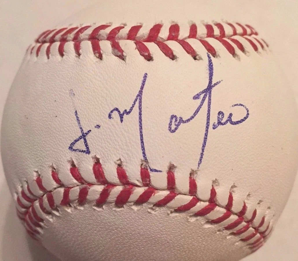 JORGE MATEO SIGNED RAWLINGS MLB MAJOR LEAGUE BASEBALL OAKLAND ATHLETICS A'S COA