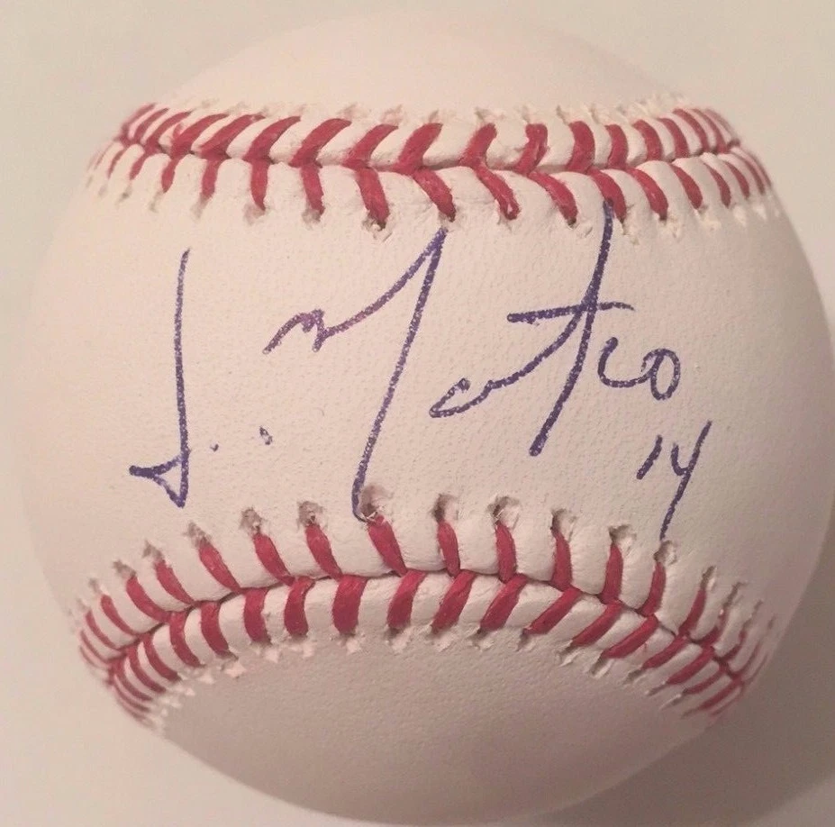 JORGE MATEO SIGNED RAWLINGS MLB MAJOR LEAGUE BASEBALL OAKLAND ATHLETICS A'S COA