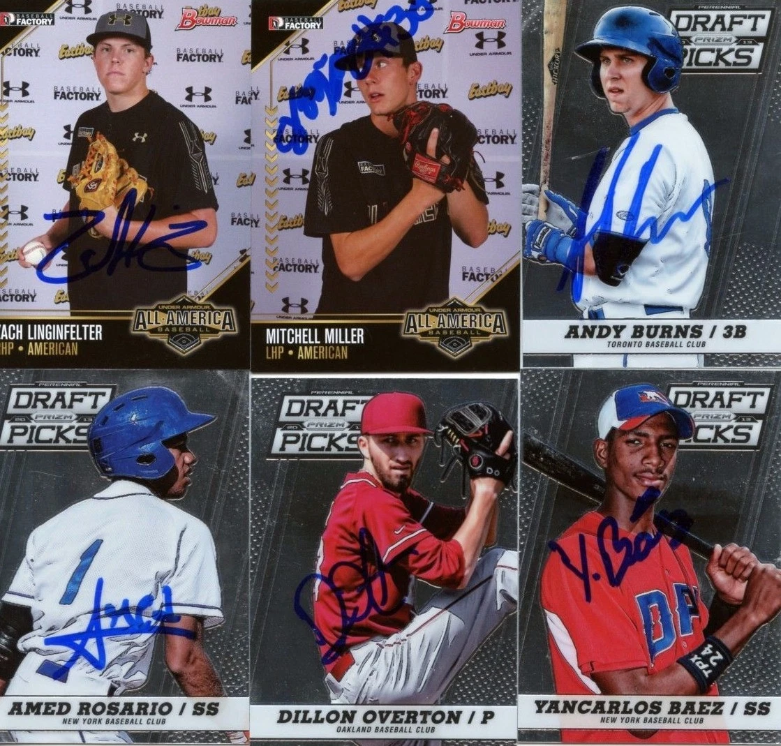ZACH LINGINFELTER SIGNED 2015 UNDER ARMOUR ALL AMERICA BASEBALL ROOKIE CARD AUTO