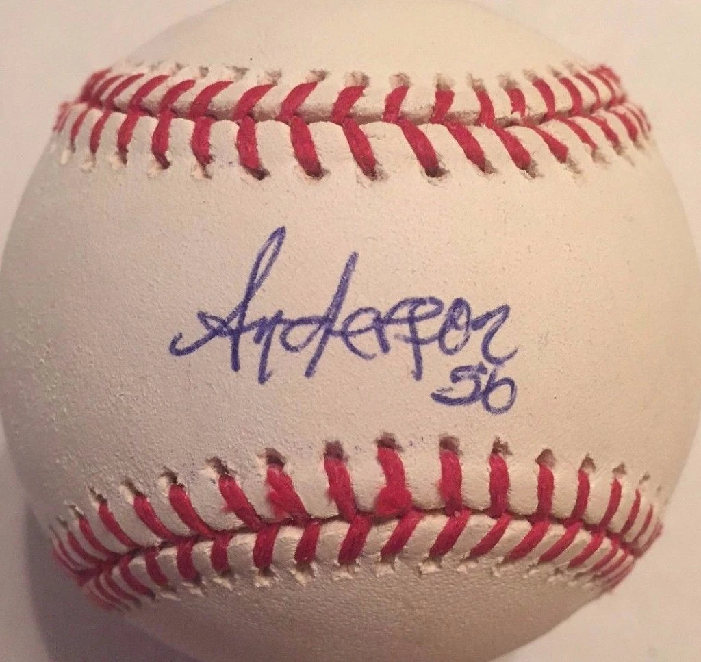 ANDERSON ESPINOZA SIGNED RAWLINGS MLB BASEBALL SAN DIEGO PADRES COA
