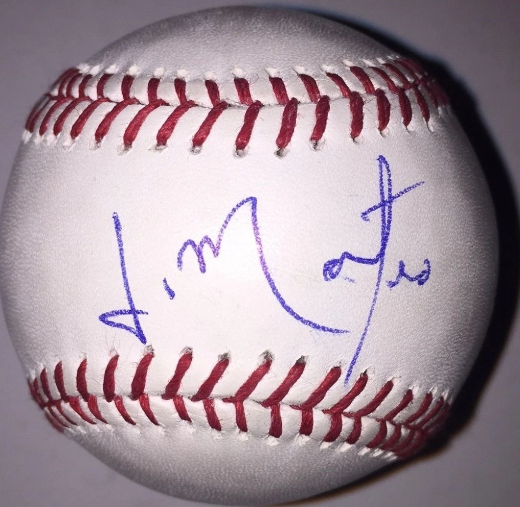 JORGE MATEO SIGNED RAWLINGS MLB MAJOR LEAGUE BASEBALL OAKLAND ATHLETICS A'S COA