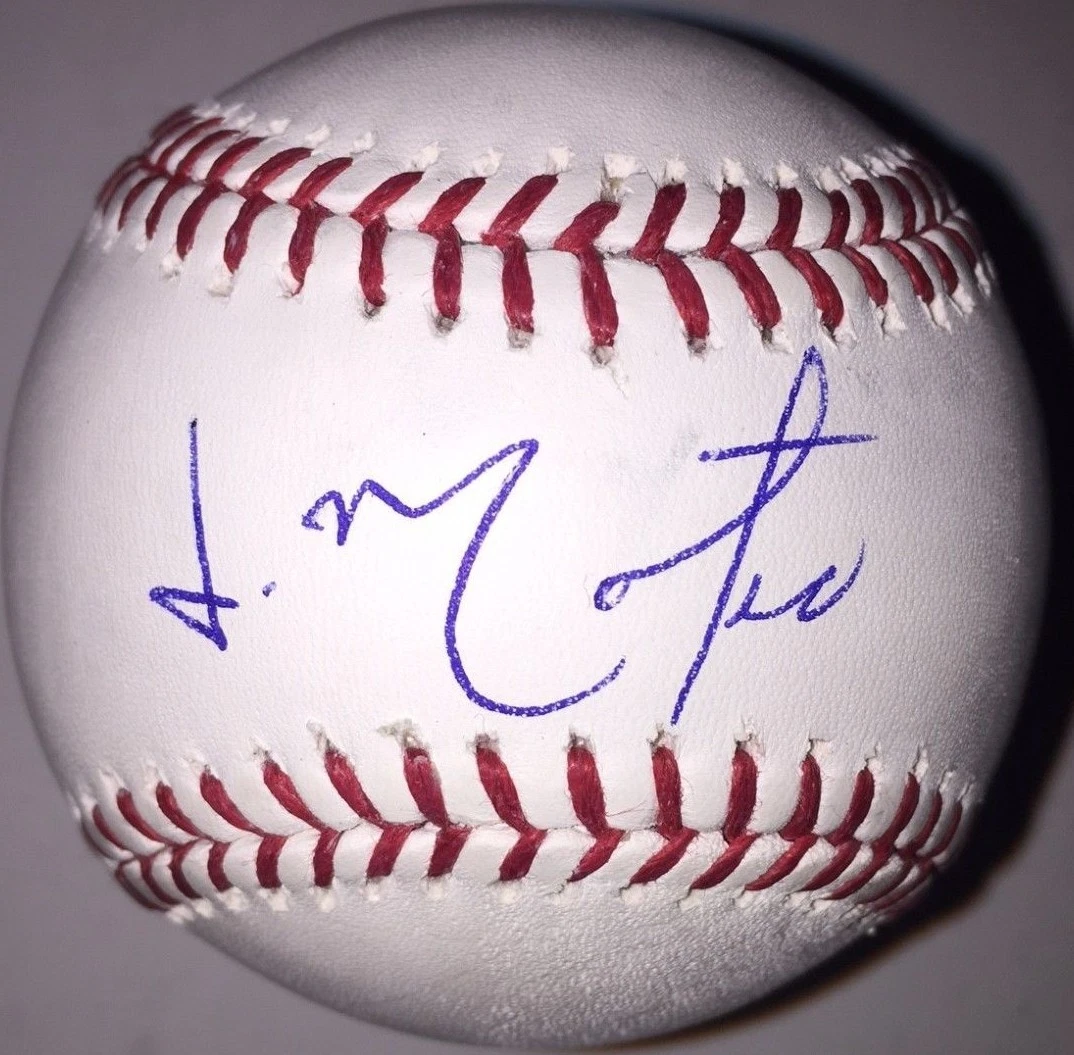 JORGE MATEO SIGNED RAWLINGS MLB MAJOR LEAGUE BASEBALL OAKLAND ATHLETICS A'S COA