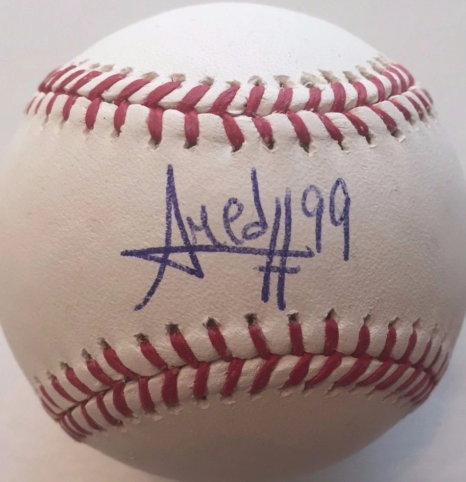 AMED ROSARIO SIGNED RAWLINGS MLB MAJOR LEAGUE BASEBALL NEW YORK METS COA