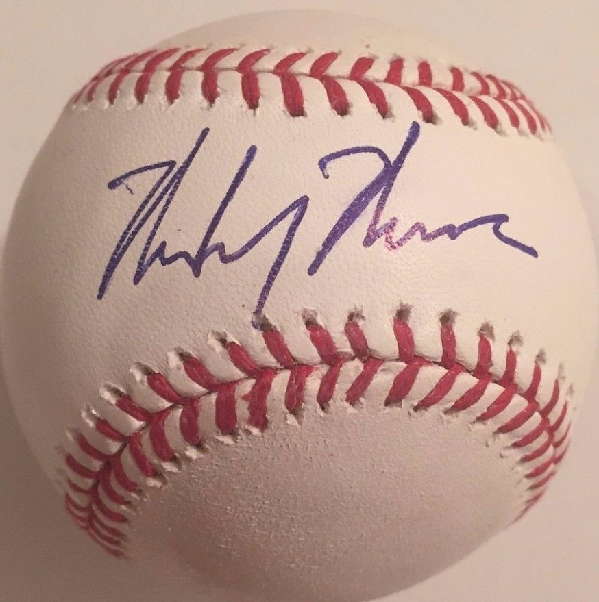 MICKEY MONIAK SIGNED RAWLINGS MLB BASEBALL PHILADELPHIA PHILLIES 2016 #1 COA