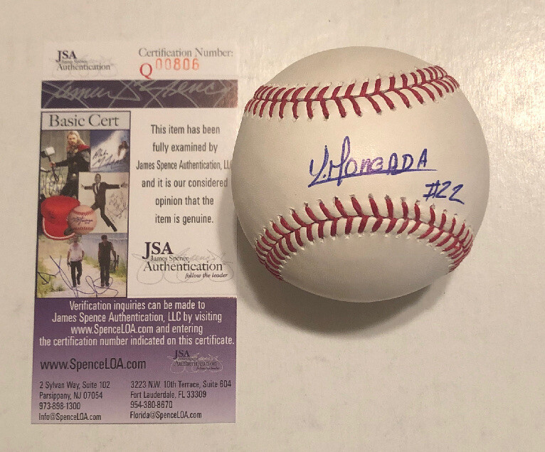 YOAN MONCADA SIGNED RAWLINGS MLB MAJOR LEAGUE BASEBALL CHICAGO WHITE SOX JSA