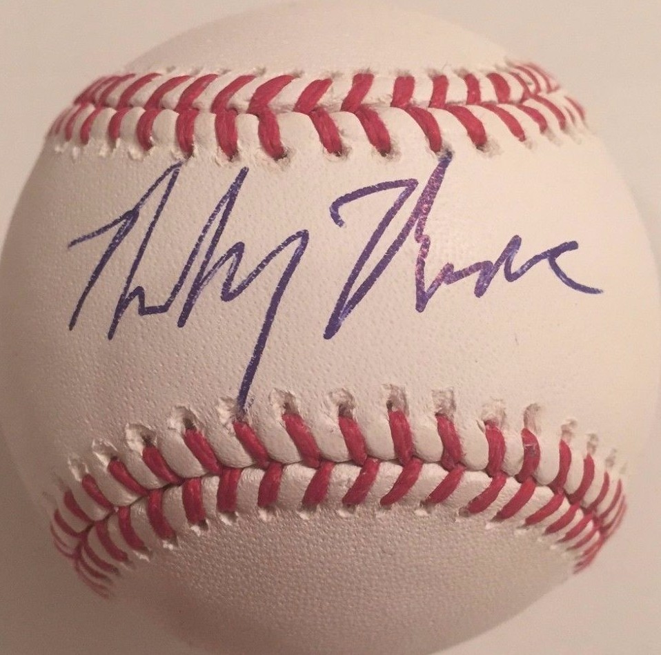 MICKEY MONIAK SIGNED RAWLINGS MLB BASEBALL PHILADELPHIA PHILLIES 2016 #1 COA