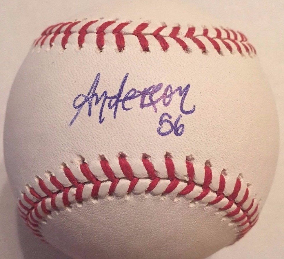 ANDERSON ESPINOZA SIGNED RAWLINGS MLB BASEBALL SAN DIEGO PADRES COA