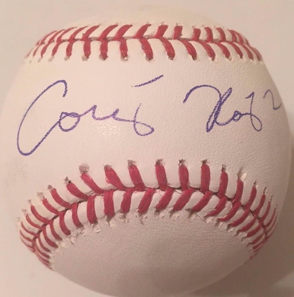 COREY RAY SIGNED RAWLINGS MLB MAJOR LEAGUE BASEBALL MILWAUKEE BREWERS COA
