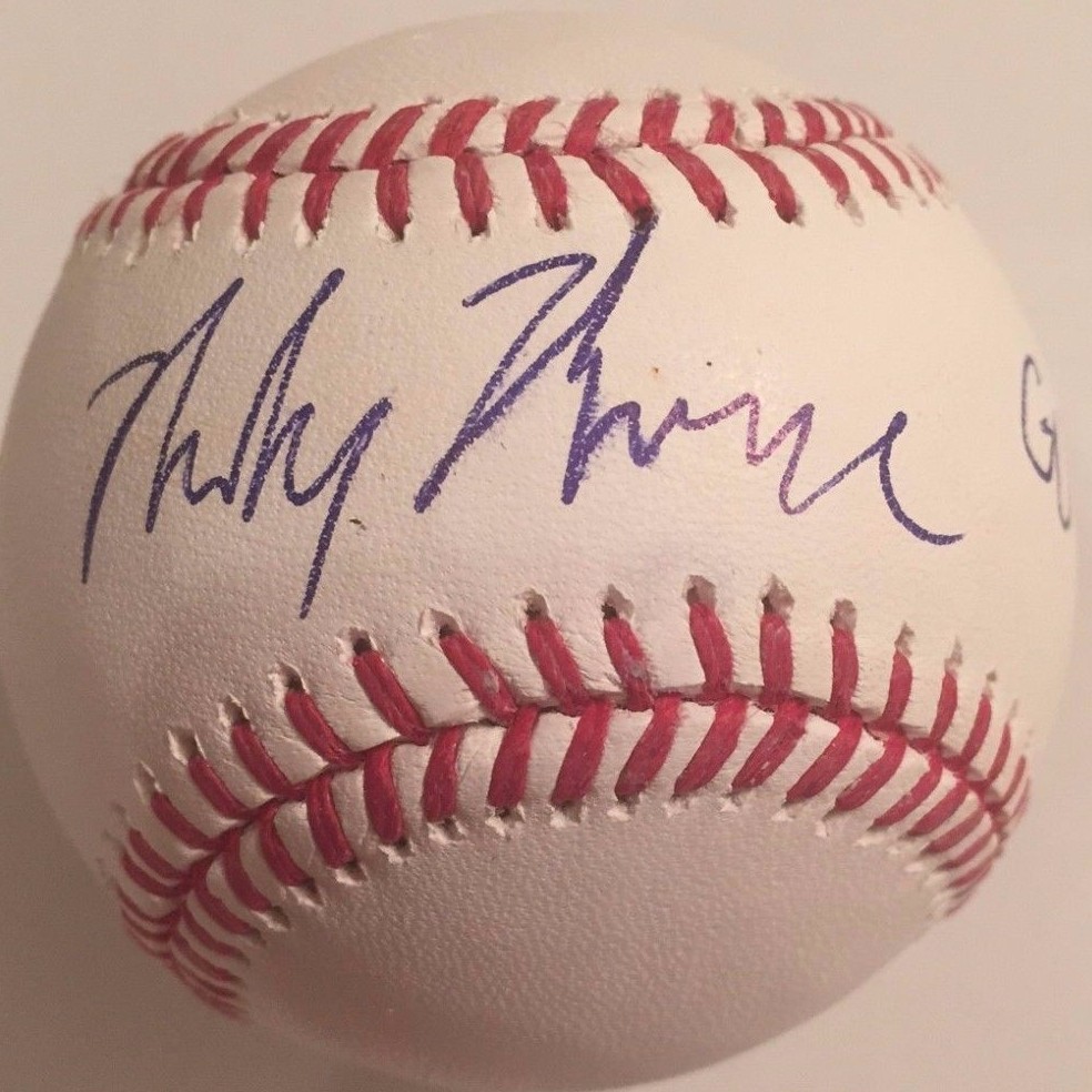 MICKEY MONIAK SIGNED RAWLINGS MLB BASEBALL PHILADELPHIA PHILLIES 2016 #1 COA