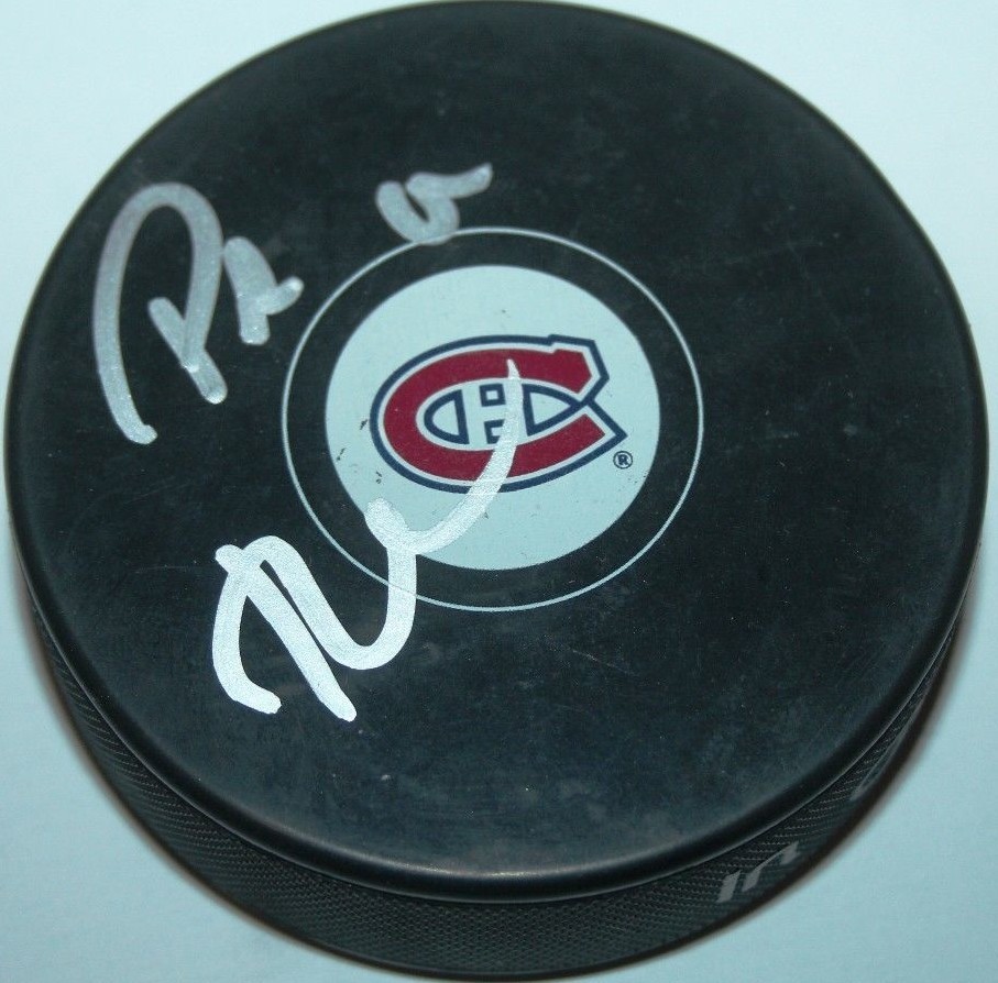 PA PARENTEAU SIGNED MONTREAL CANADIENS HOCKEY PUCK W/CASE COA
