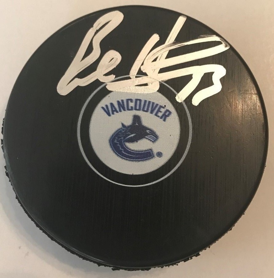 BO HORVAT SIGNED VANCOUVER CANUCKS PUCK W/CASE COA