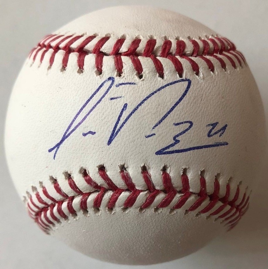 FRANKLIN PEREZ SIGNED RAWLINGS MLB BASEBALL DETROIT TIGERS COA