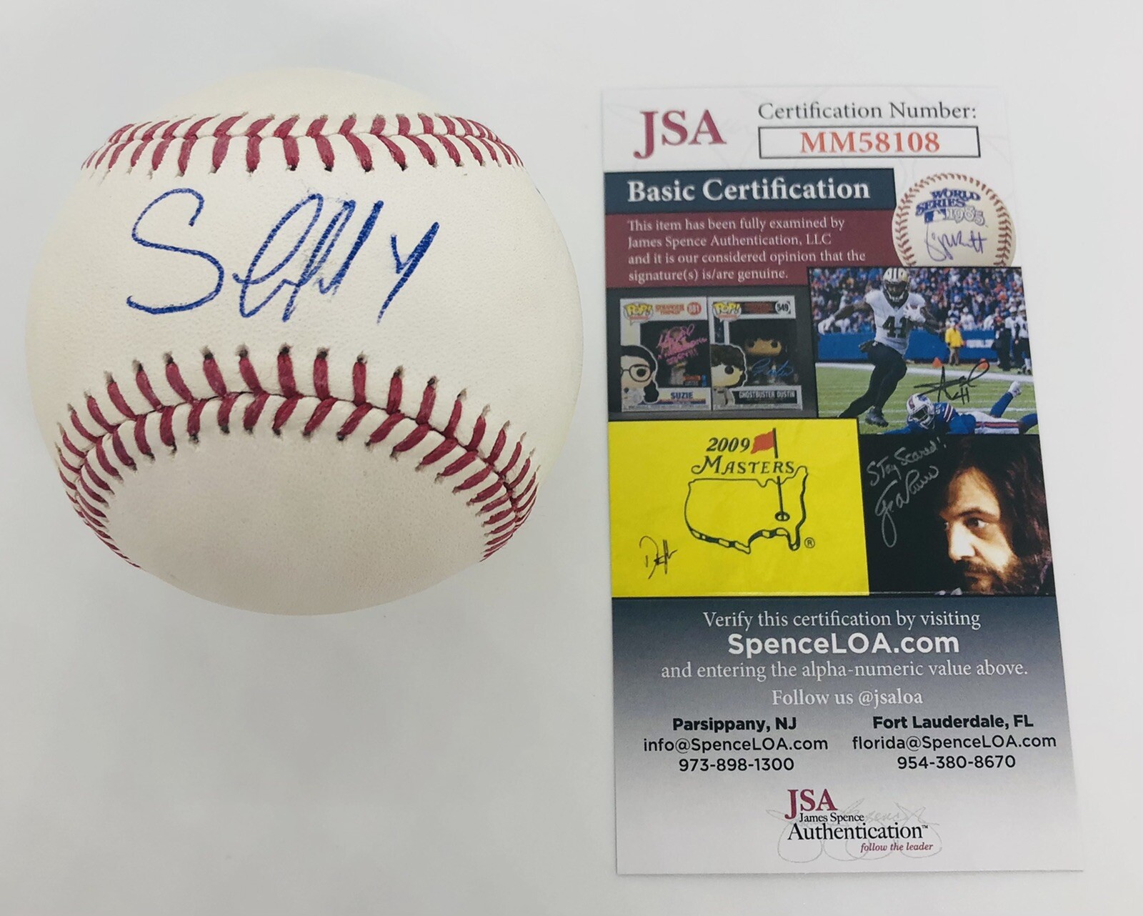JESUS SANCHEZ SIGNED RAWLINGS MLB BASEBALL MIAMI MARLINS JSA COA