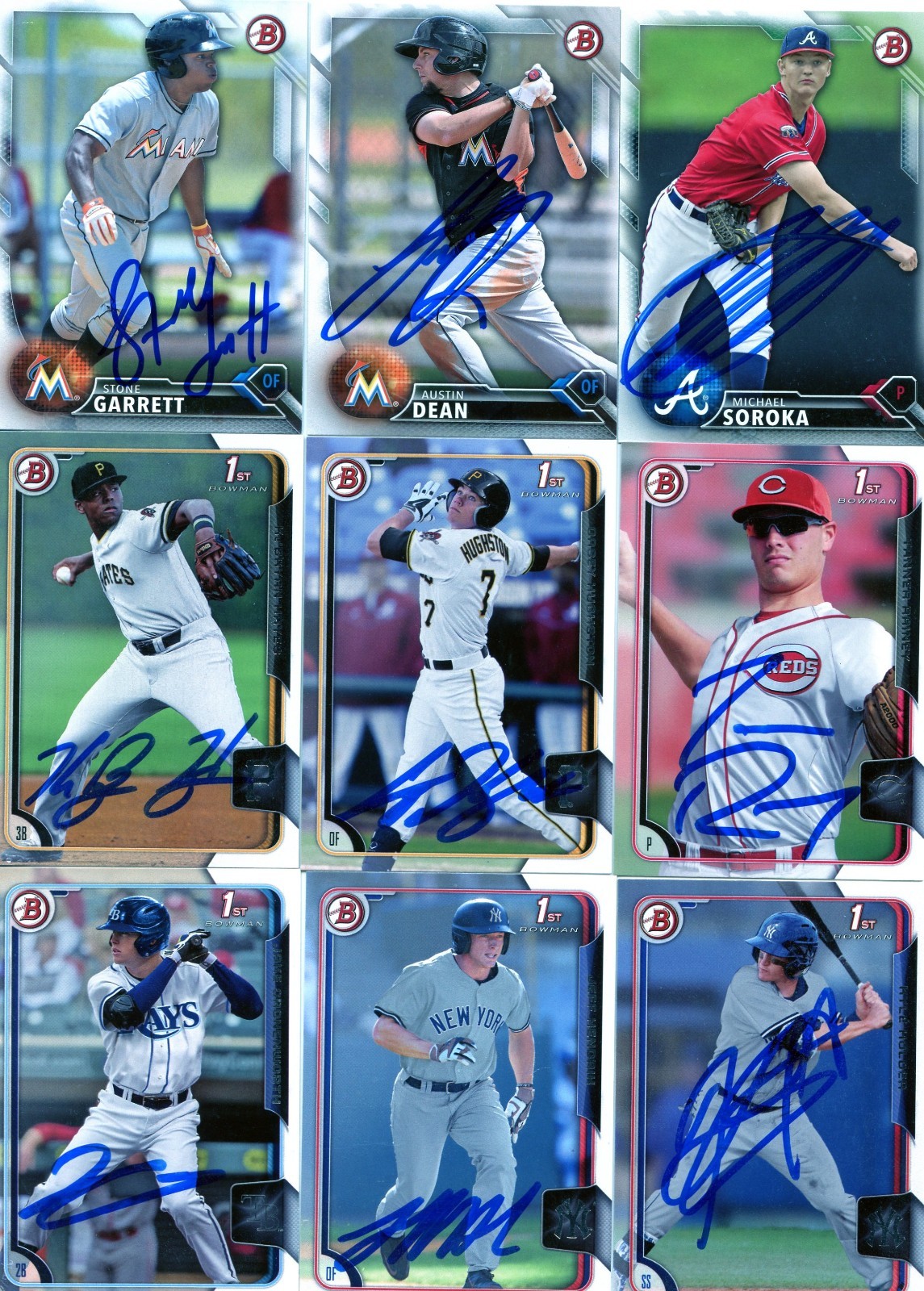 MIKE SOROKA SIGNED 2016 BOWMAN PROSPECT ROOKIE CARD AUTO