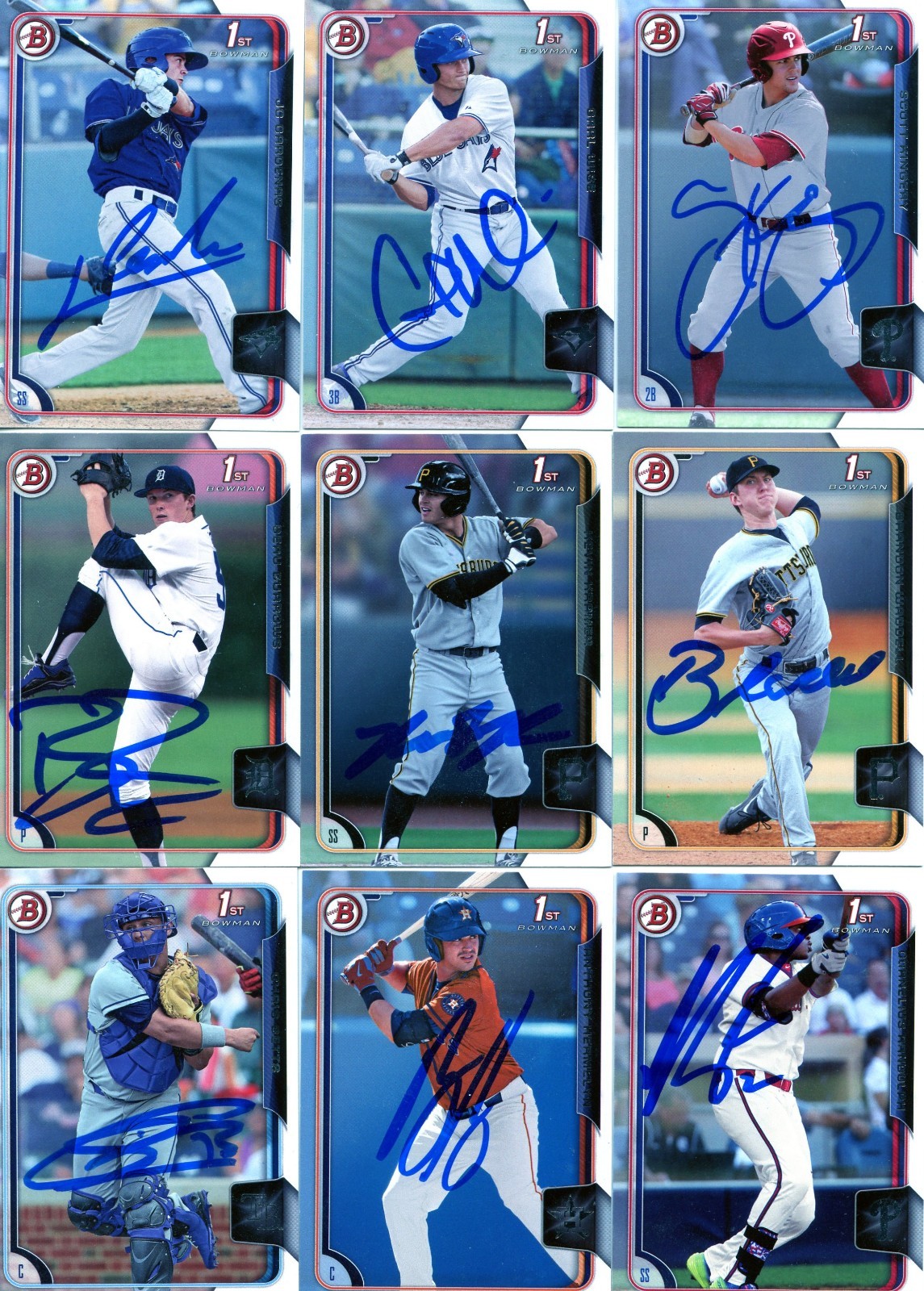 SCOTT KINGERY SIGNED 2015 BOWMAN DRAFT PROSPECT ROOKIE CARD AUTO