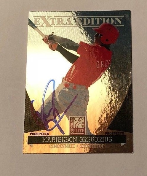 DIDI GREGORIUS SIGNED 2011 DONRUSS ELITE EXTRA ROOKIE CARD MARIEKSON AUTO