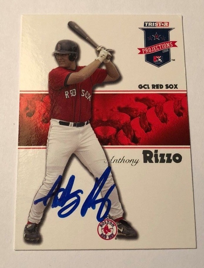 ANTHONY RIZZO SIGNED 2008 TRISTAR PROJECTIONS ROOKIE CARD AUTO