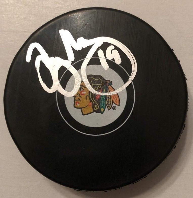 TROY MURRAY SIGNED CHICAGO BLACKHAWKS PUCK W/CASE COA