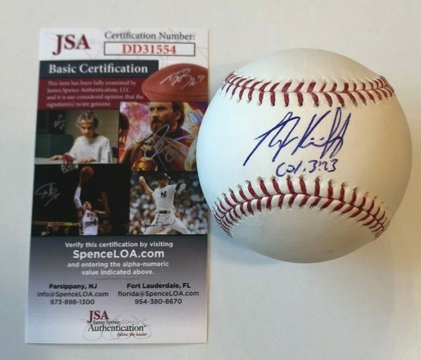 ALEX KIRILLOFF SIGNED RAWLINGS MLB BASEBALL MINNESOTA TWINS JSA COA