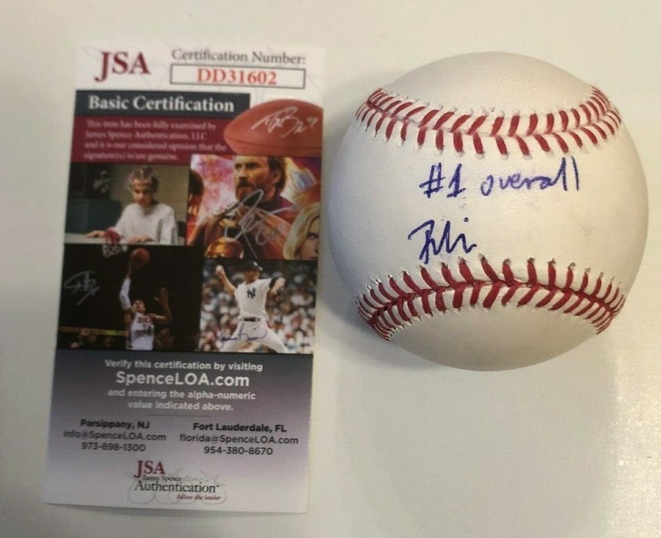 ROYCE LEWIS SIGNED RAWLINGS MLB BASEBALL MINNESOTA TWINS 2017 #1 PICK JSA COA