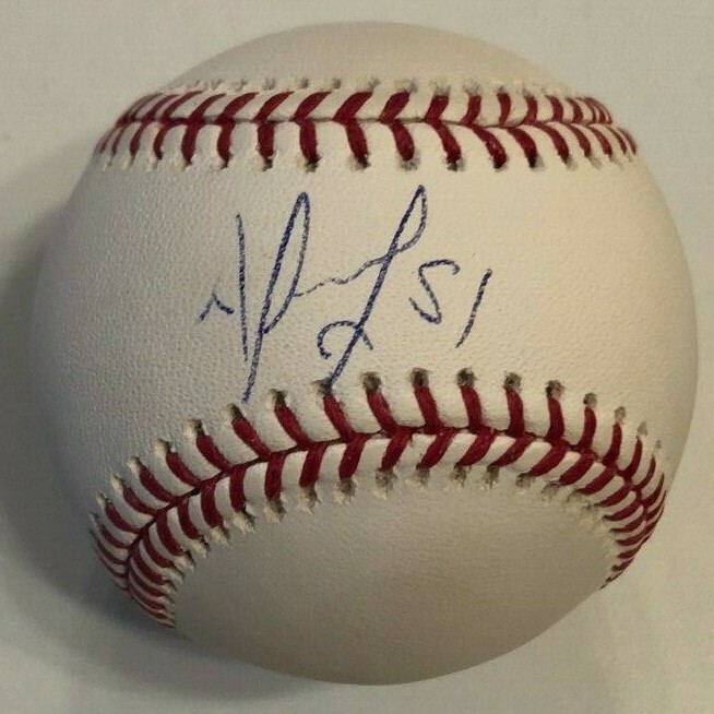 DARWINZON HERNANDEZ SIGNED RAWLINGS MLB BASEBALL BOSTON RED SOX COA