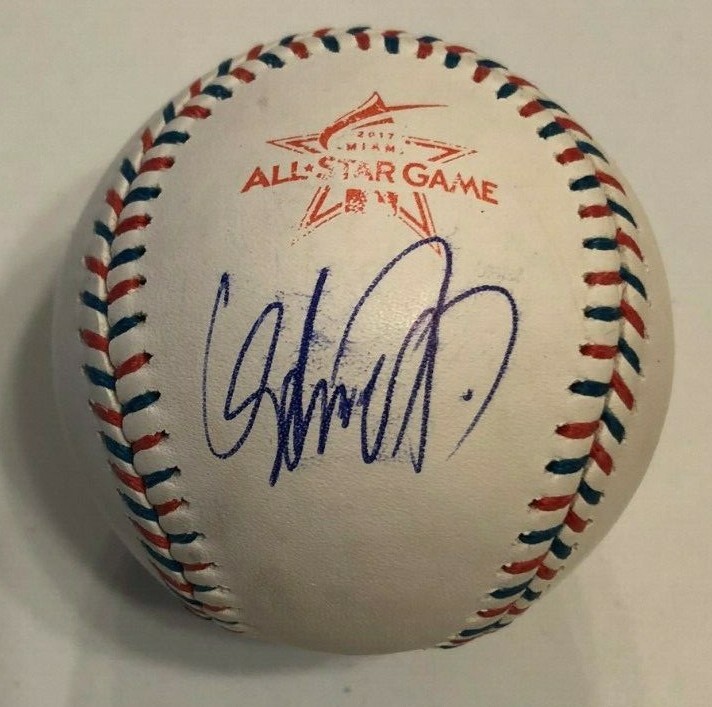 AVISAIL GARCIA SIGNED RAWLINGS MLB 2017 ALL STAR BASEBALL WHITE SOX RAYS COA