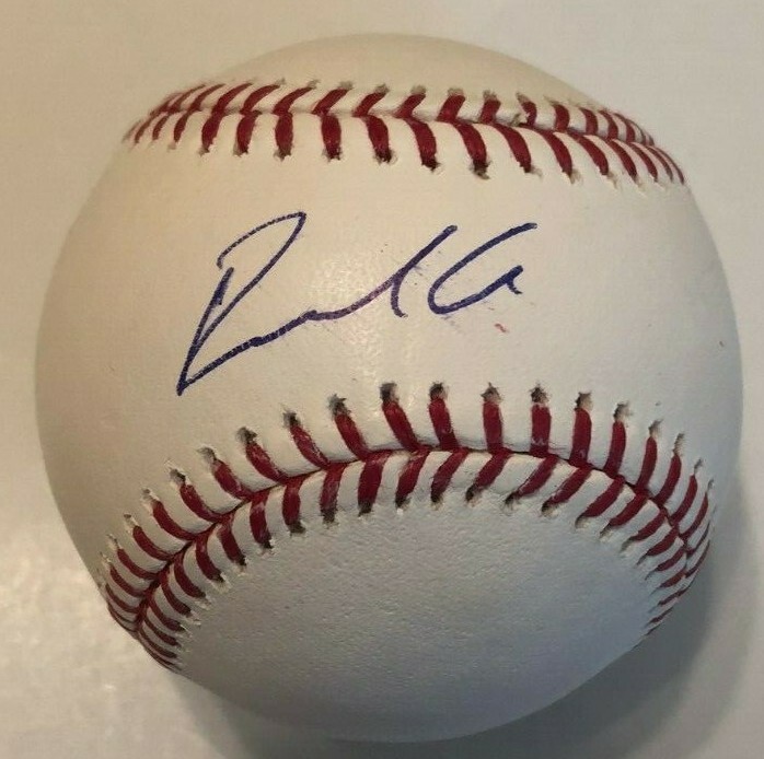 RONALDO HERNANDEZ SIGNED RAWLINGS MLB BASEBALL TAMPA BAY RAYS COA