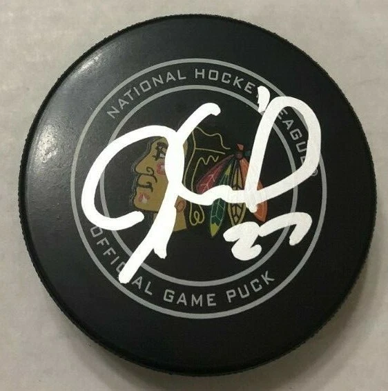 JEREMY ROENICK SIGNED CHICAGO BLACKHAWKS OFFICIAL GAME PUCK W/ CASE COA