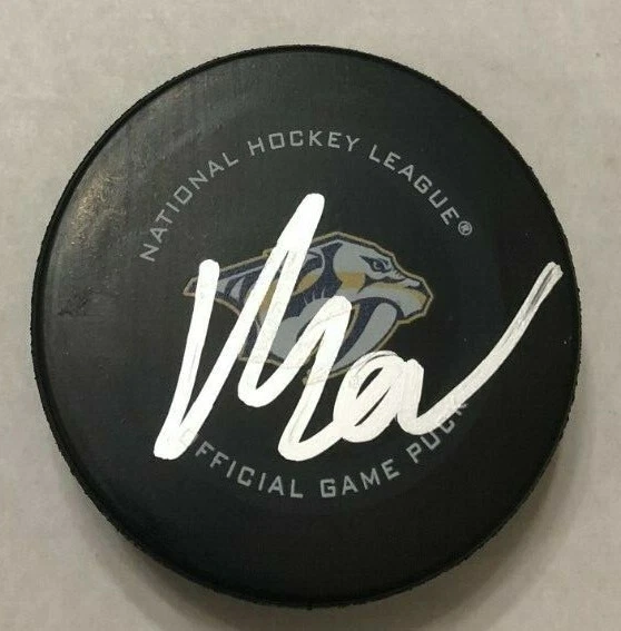 MIKAEL GRANLUND SIGNED NASHVILLE PREDATORS OFFICIAL GAME PUCK W/ CASE COA