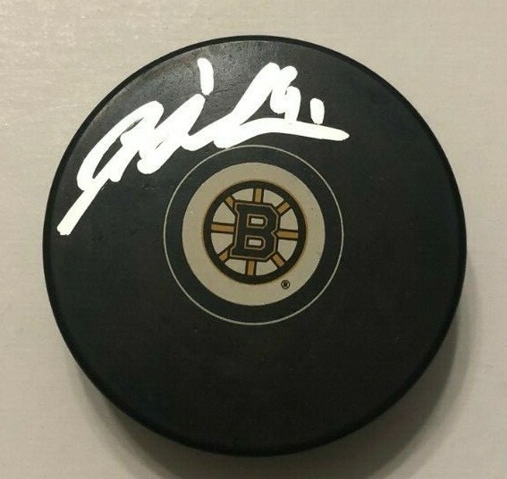 JAROSLAV HALAK SIGNED BOSTON BRUINS HOCKEY PUCK W/ CASE COA