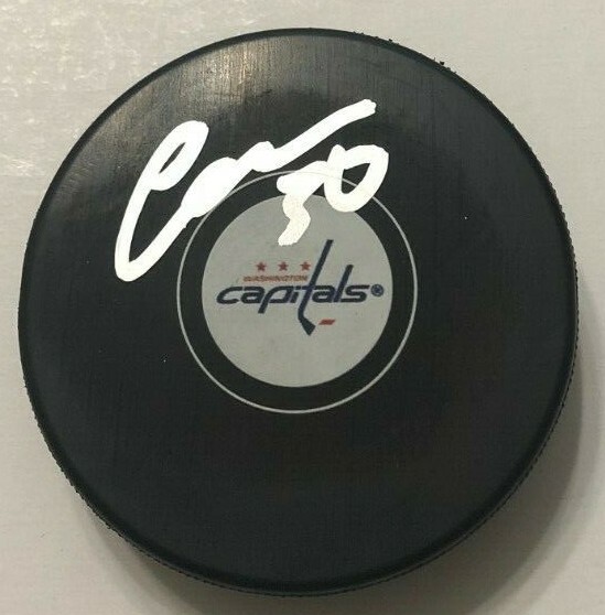ILYA SAMSONOV SIGNED WASHINGTON CAPITALS HOCKEY PUCK W/ CASE COA