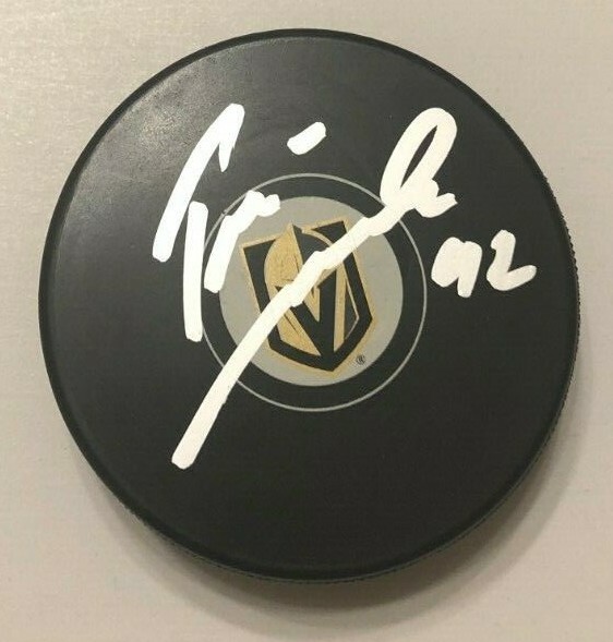 TOMAS NOSEK SIGNED VEGAS GOLDEN KNIGHTS HOCKEY PUCK W/ CASE COA