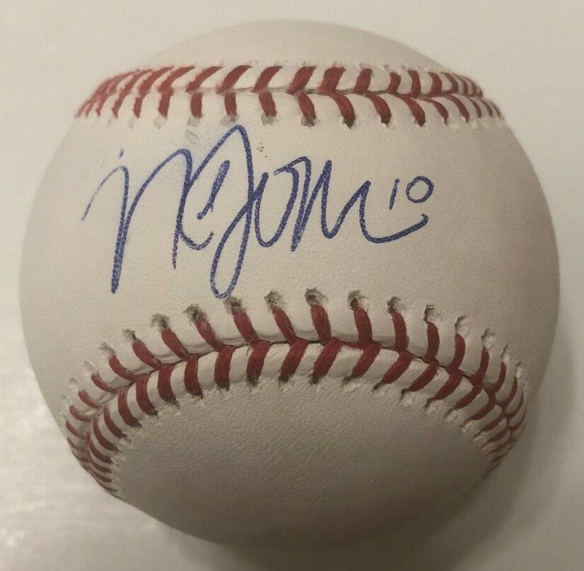 NOLAN JONES SIGNED RAWLINGS MLB BASEBALL CLEVELAND INDIANS COA