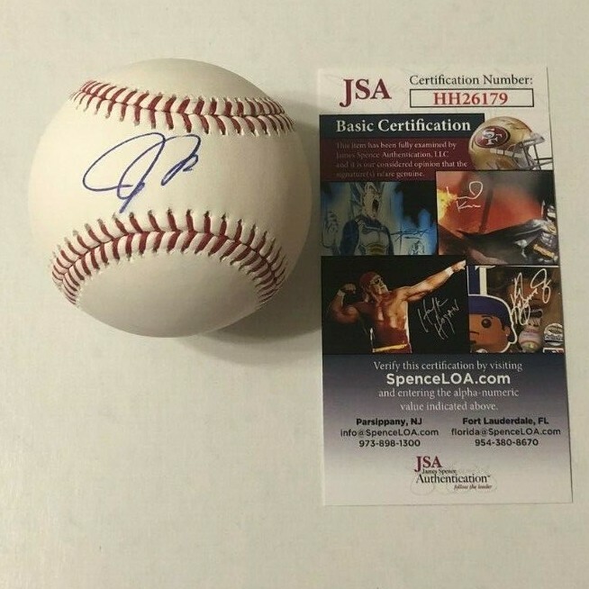 JOSH DONALDSON SIGNED RAWLINGS MLB BASEBALL MINNESOTA TWINS BLUE JAYS JSA