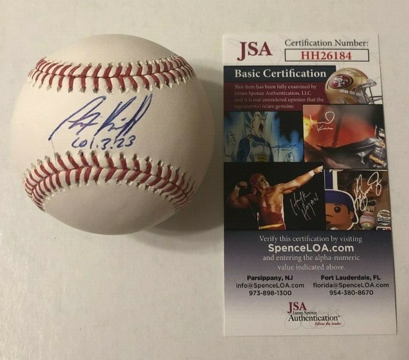 ALEX KIRILLOFF SIGNED RAWLINGS MLB BASEBALL MINNESOTA TWINS JSA
