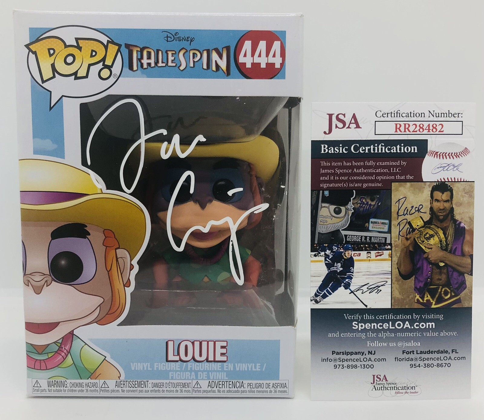 JIM CUMMINGS SIGNED LOUIE POP FUNKO FIGURE DISNEY TALESPIN PROOF JSA COA