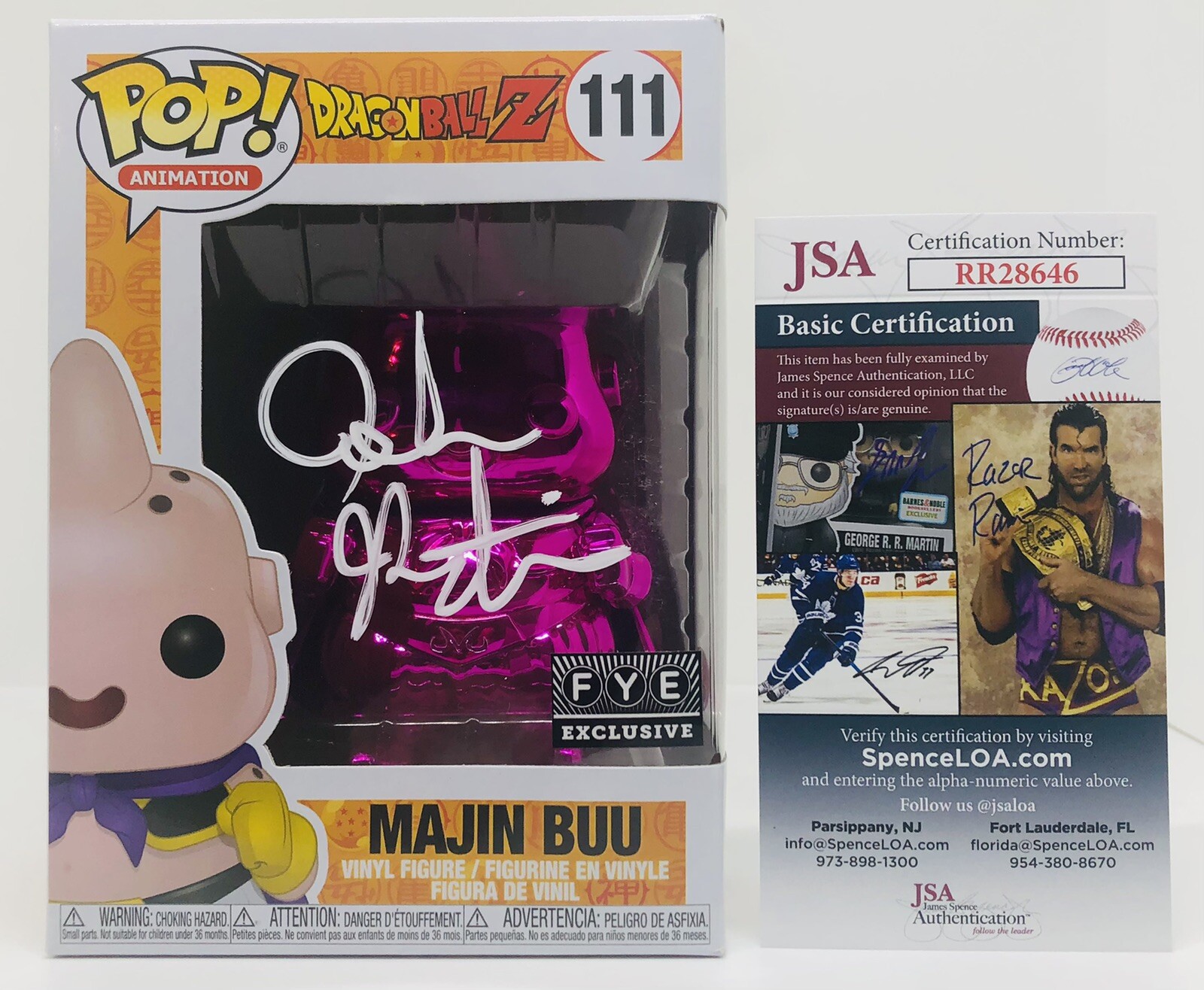 JOSH MARTIN SIGNED MAJIN FYE EXCLUSIVE POP FUNKO FIGURE DRAGON BALL Z JSA COA