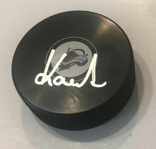 MARTIN KAUT SIGNED COLORADO AVALANCHE HOCKEY PUCK W/ CASE COA