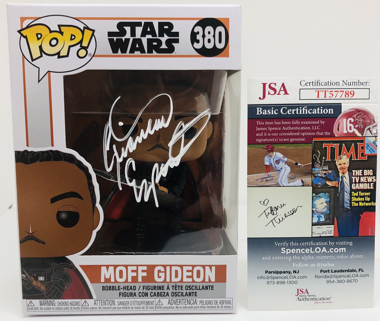 GIANCARLO ESPOSITO SIGNED MOFF GIDEON POP FUNKO FIGURE STAR WARS PROOF JSA COA
