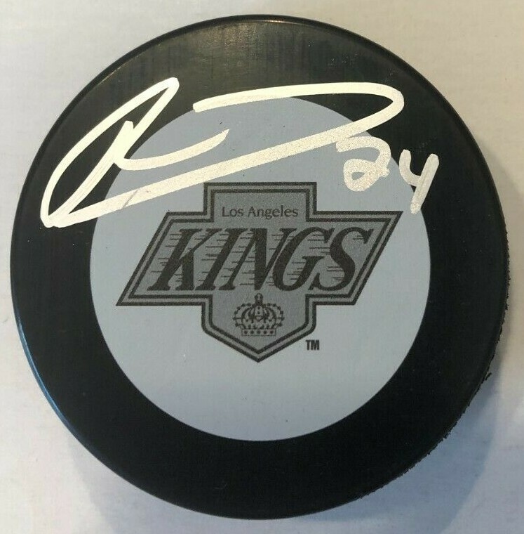 PHILLIP DANAULT SIGNED LOS ANGELES KINGS HOCKEY PUCK W/ CASE COA