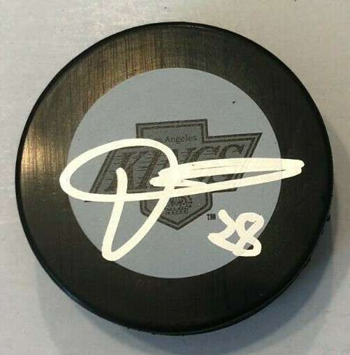 JARET ANDERSON-DOLAN SIGNED LOS ANGELES KINGS HOCKEY PUCK W/ CASE COA