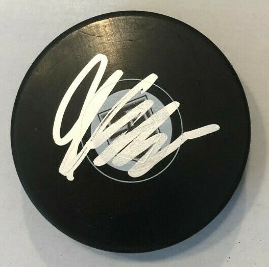 ARTHUR KALIYEV SIGNED LOS ANGELES KINGS HOCKEY PUCK W/ CASE COA