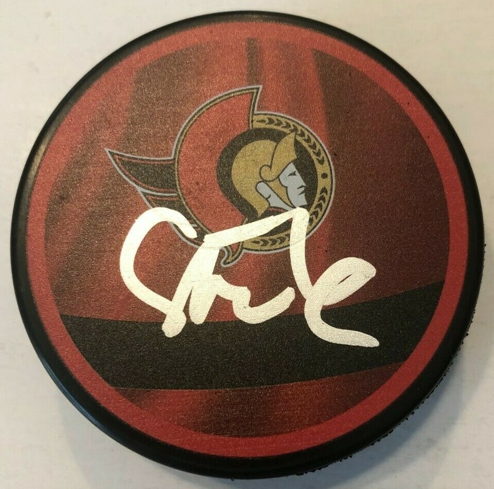 TIM STUTZLE SIGNED OTTAWA SENATORS HOCKEY PUCK W/ CASE COA