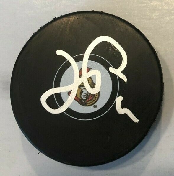 JOSH NORRIS SIGNED OTTAWA SENATORS HOCKEY PUCK W/ CASE COA