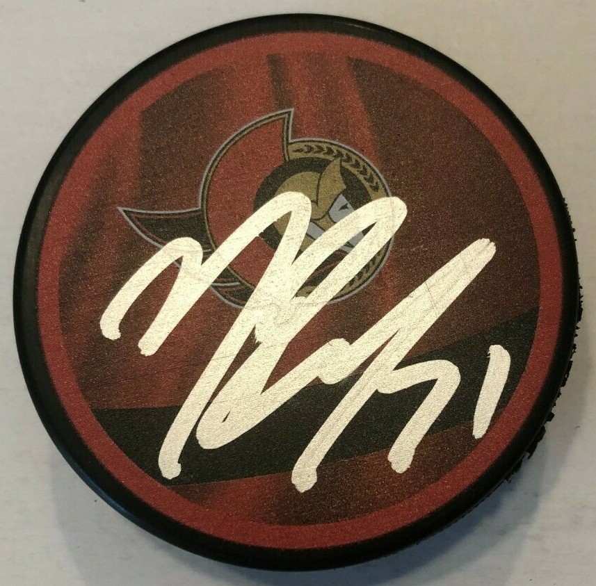 NICK PAUL SIGNED OTTAWA SENATORS HOCKEY PUCK W/ CASE COA