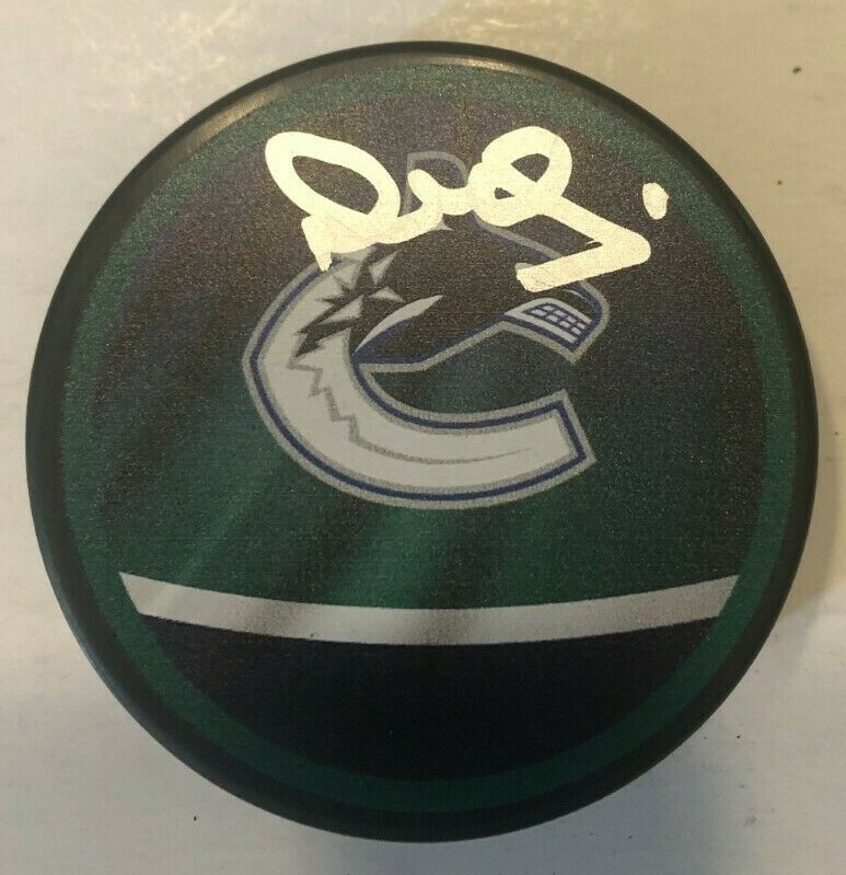 VASILY PODKOLZIN SIGNED VANCOUVER CANUCKS HOCKEY PUCK W/ CASE COA