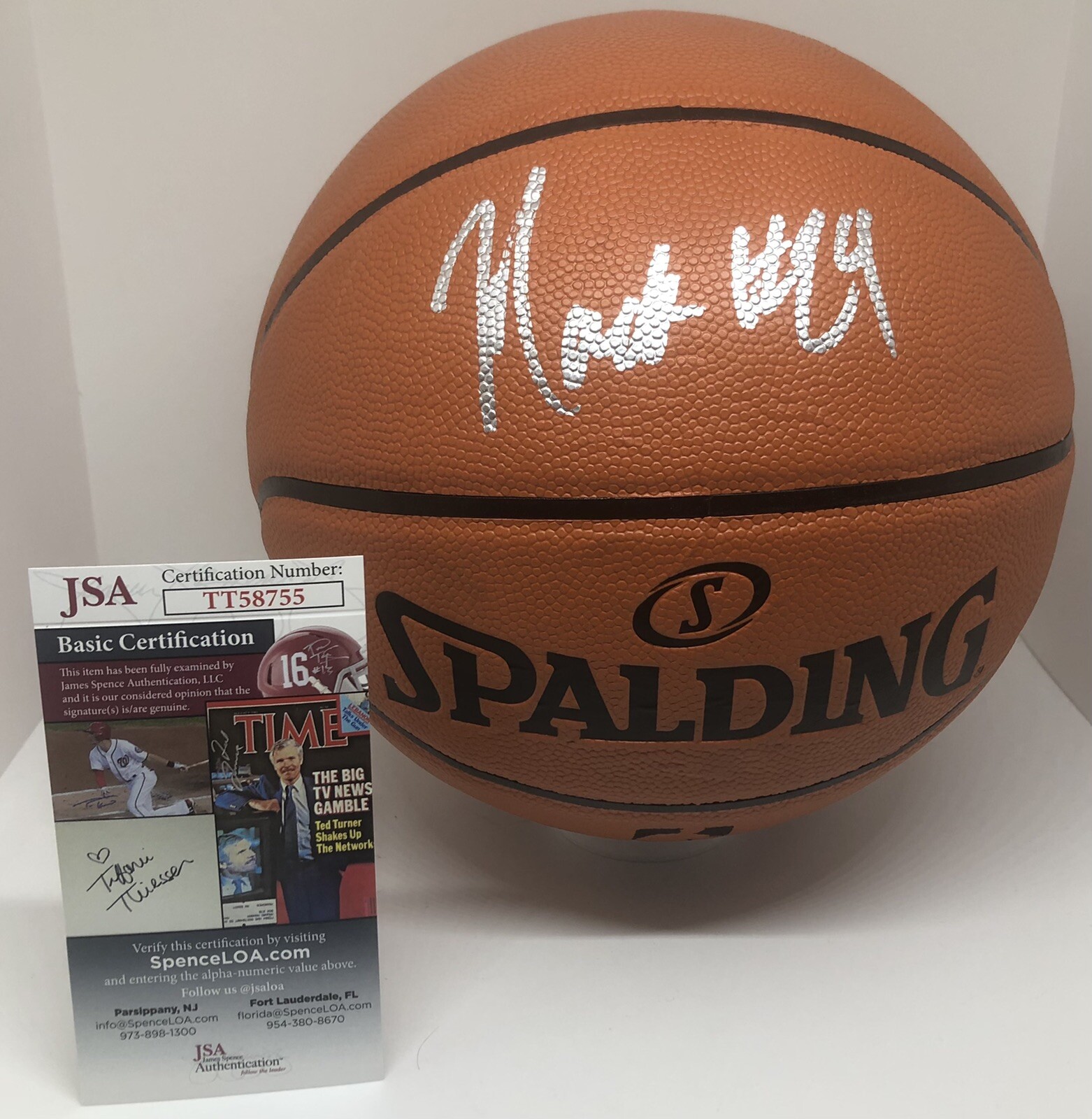 MACKENZIE MGBAKO SIGNED WILSON NBA BASKETBALL INDIANA HOOSIERS JSA COA